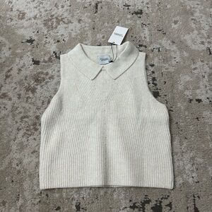 Stitches + Stripes Sleeveless Knit Top Size Large NWT